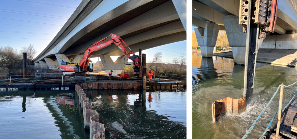 Sheet Pile Extraction - Temporary Works