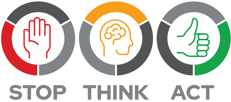Safety First - Stop think Act
